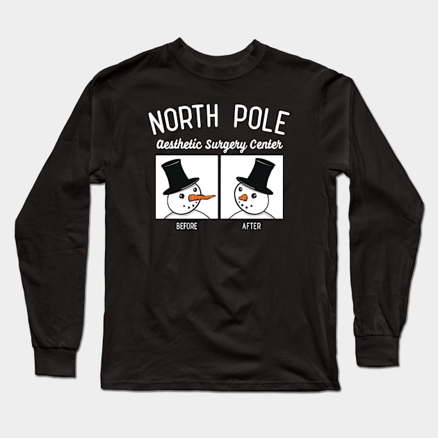 North Pole Aesthetic Surgery Center Rhinoplasty Recovery Esthetician Gift Long Sleeve T-Shirt by SeaLAD